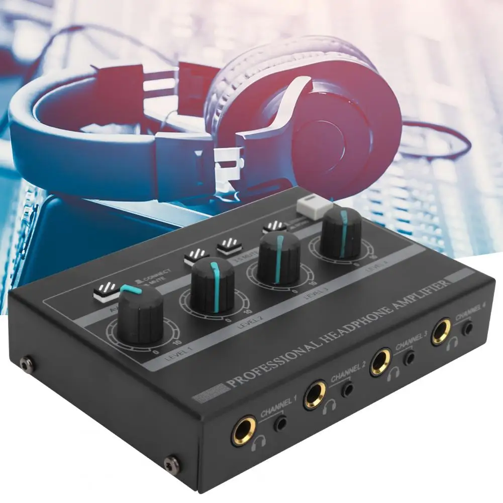 Headset Power-Amplifier Excellent Rechargeable Headphone Power-Amplifier 8-Channel Headphone for Studio