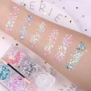 6 Colors/Set  Holographic Chunky Nail Sequins Glitter Makeup Eyeshadow Bulk Party Face Body Chunky Glitter For Festival Glitter 5