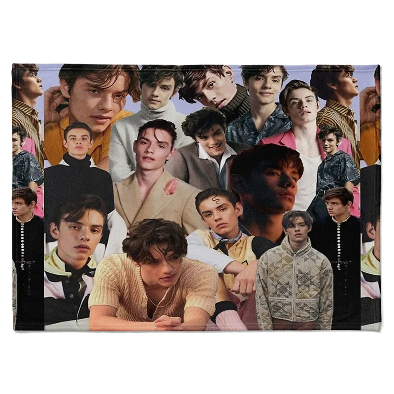 

Aertemisi Louis Partridge Photo Collage Pet Blanket for Small Medium Large Dog Cat Puppy Kitten Couch Sofa Bed