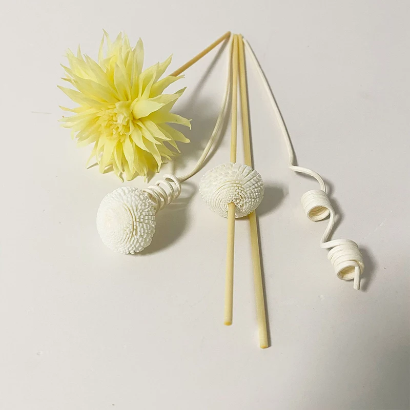 Artificial Flower Rattan Reed Sticks Fireless Fragrance Aroma Diffuser Refill Stick Replacement Diy Floral Ornaments Home Decor