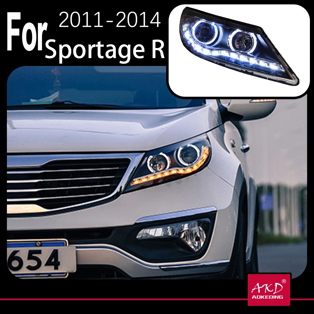 Akd Car Model Head Lamp For Kia Sportage Headlights 20112014 Sportage