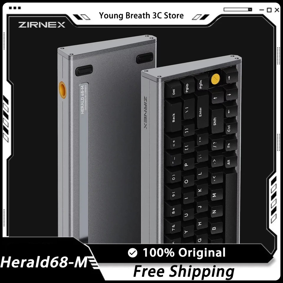 ZIRNEX Herald68-M Mechanical Keyboard Magnetic Switch 8K HZ Wired 