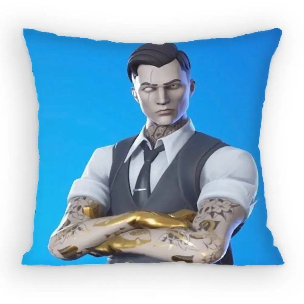 Game Fortnite Midas Kissenbezug, Anti-Staubmilben-Kissenbezug, unsichtbarer Reißverschluss, seidiger Sofakissenbezug für Schlafzimmer – Detail 18