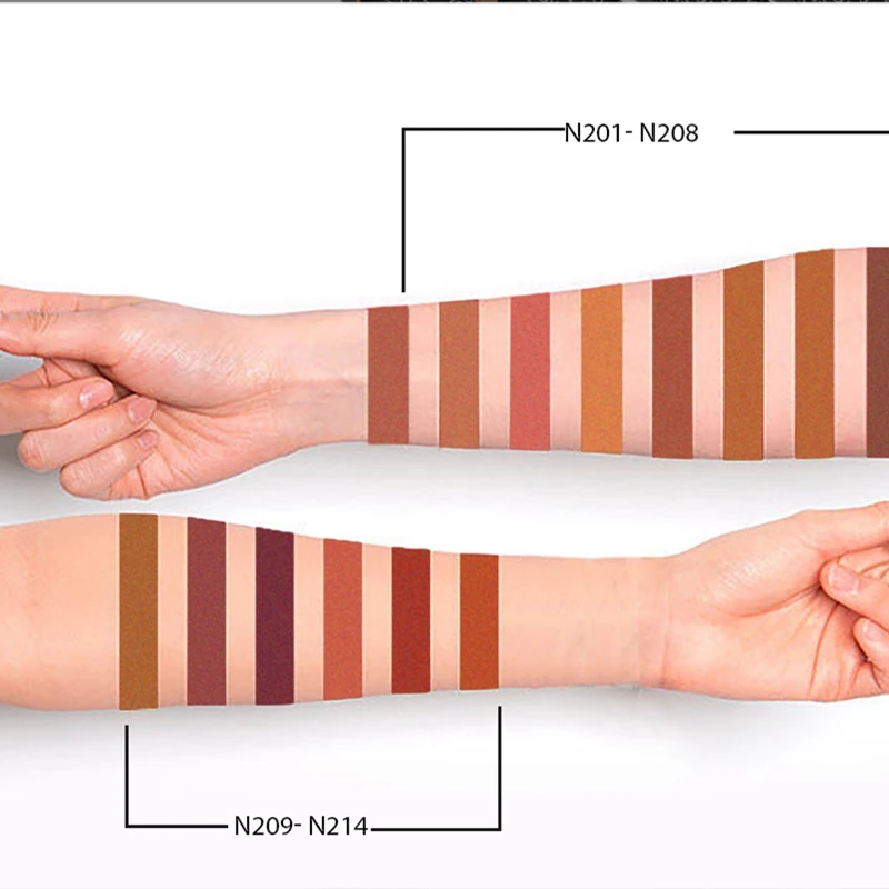 14-Color Nude Matte Lipstick Pencil Long-lasting Waterproof Lip Pencil High Pigmented Lip Liner Makeup Tool