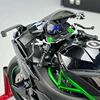 1:6 H2 Motorcycle Diecast Metal Model Cars Large size Simulation Alloy Sound Light removable collection Gifts With spray functio 5