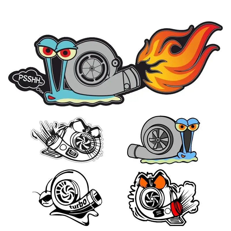 

Durable Turbo Snail Funny Car Styling Sticker Bumper Window Vehicle Trunk RV Decal Decor Car Part Exterior Accessories Universal