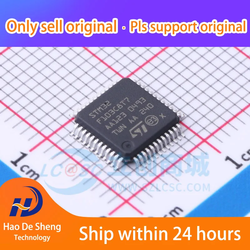 

10 шт./партия STM32F103C8T7 LQFP48 новая Оригинальная фотография