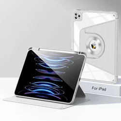 Versatile Magnetic Tablet Case with Pen Holder and Shockproof Protection - iPad 8th Gen (Gray)