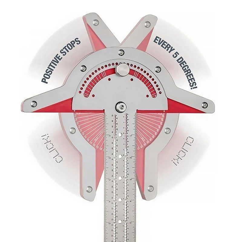 Stainless Steel Angle Ruler 0-70 Degrees Protractors Measuring Gauging Tools Woodworking Scale Edge Ruler Marking Tool