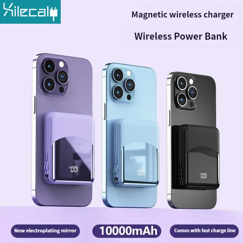 Macsafe-Magnetic-Power-Bank-Carregador-sem-fio-Mini-Slim-Bateria ...