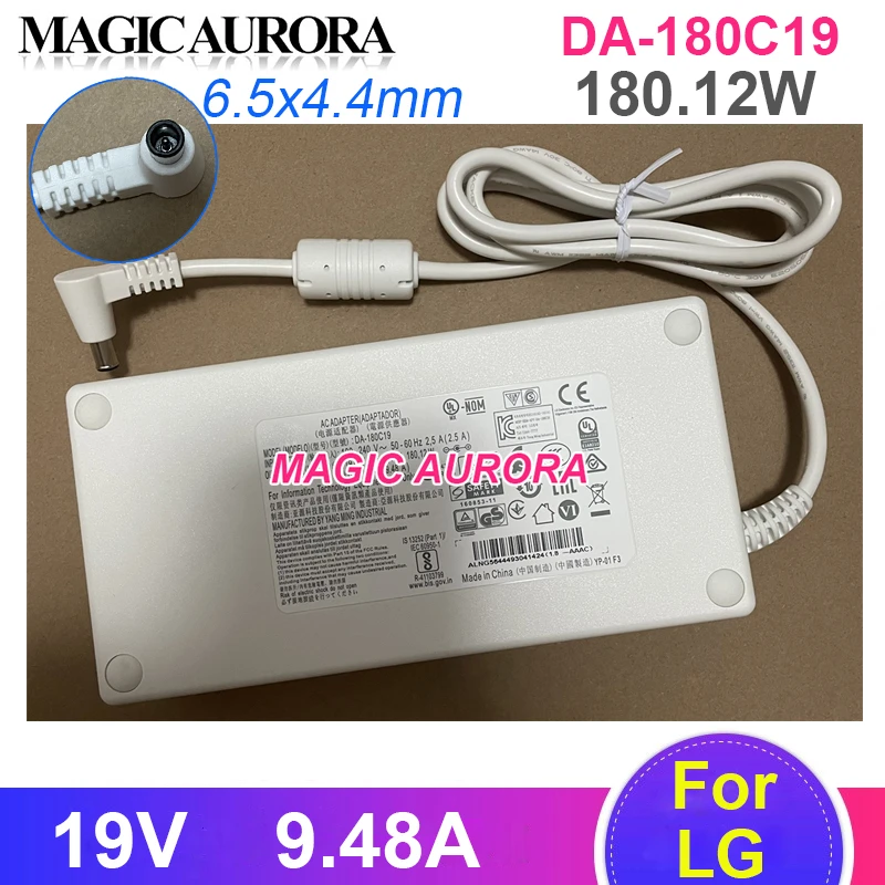 

Genuine DA-180C19 AC Adapter 19V 9.48A Charger For LG 34UC99-W CURVED LED MONITOR 34UC99W 32UD99 38UC99 EAY64449302