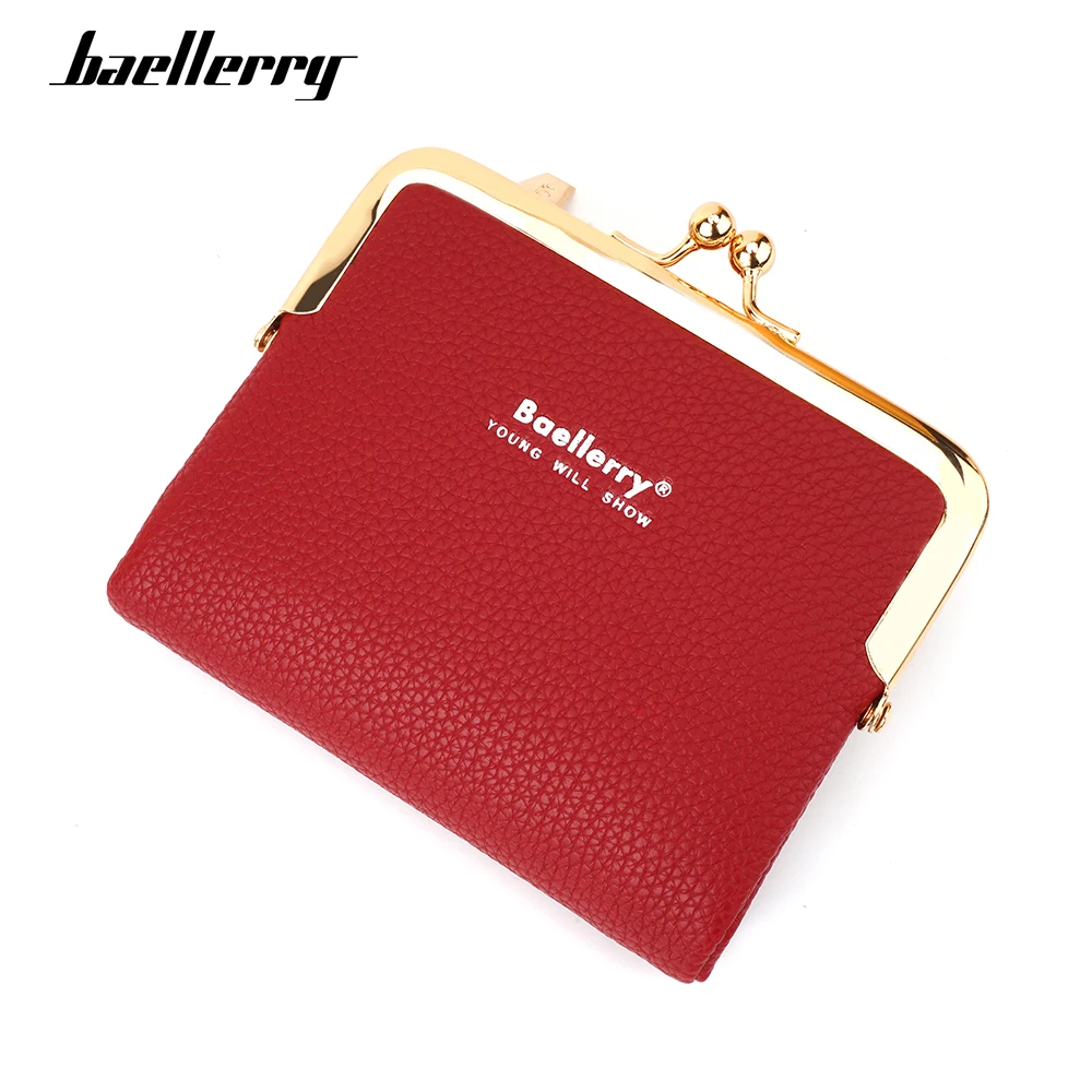 

Baellerry New Women Short Wallets Luxury Card Holder High Quality PU Leather Female Wallet Coin Pocket Small Women's Wallet