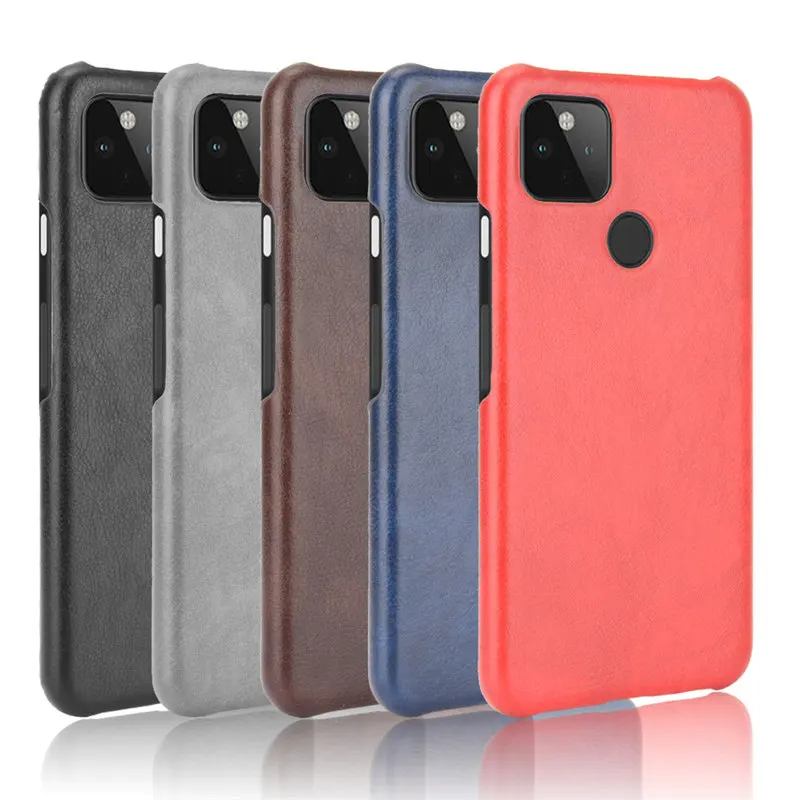 Per Google Pixel 4A 5G G025H G025L Custodia In Pelle Pu Cover Posteriore Rigida Custodia Antiurto Per Google Pixel 4A 5G G025H G025L