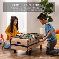 4-in-1 Multi Game Table, Childrens Combination Arcade Set for Home, Play Room, Rec Room w/Pool Billiards, Air Hockey, Foosball 2