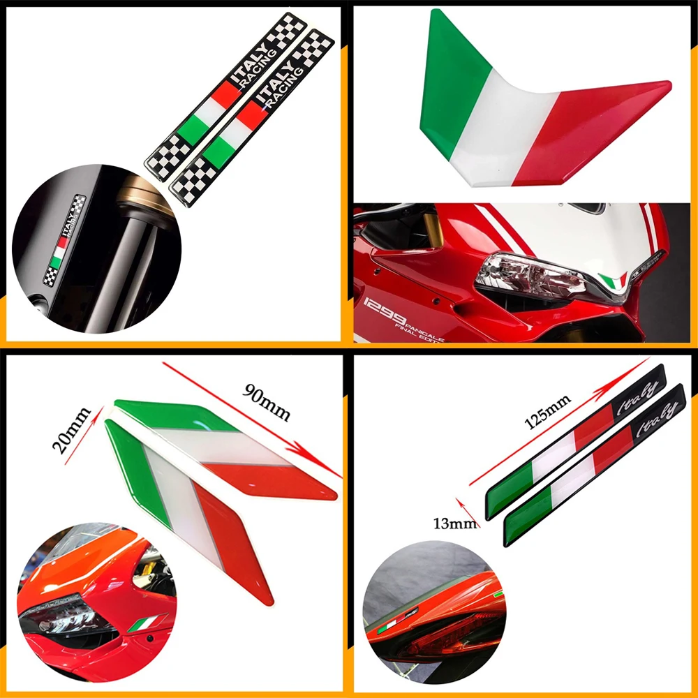 Autocollants En Gel 3D Pour Décoration De Moto, Autocollant De Corps De Tête De Scooter, Accessoires De Pare-Brise, Italie Feel, Aprilia Piaggio Et Be