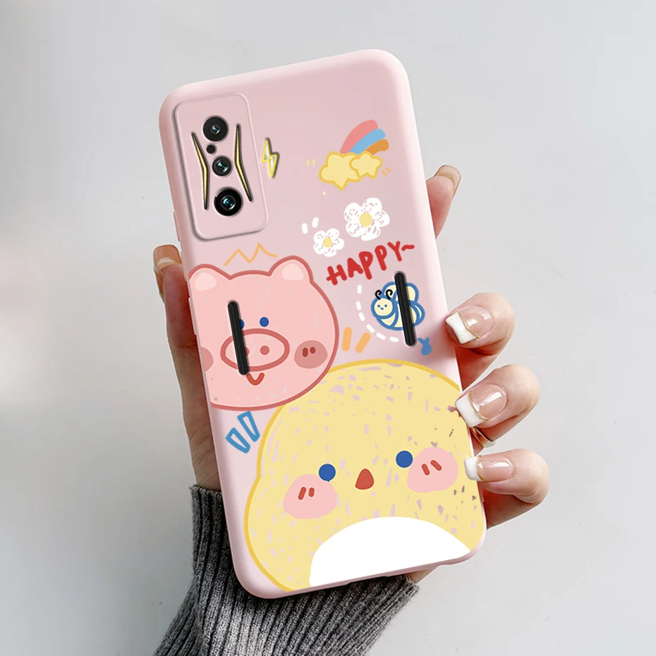 Silicone Soft Cartoon Frog Phone Case for Redmi K50 Gaming Edition