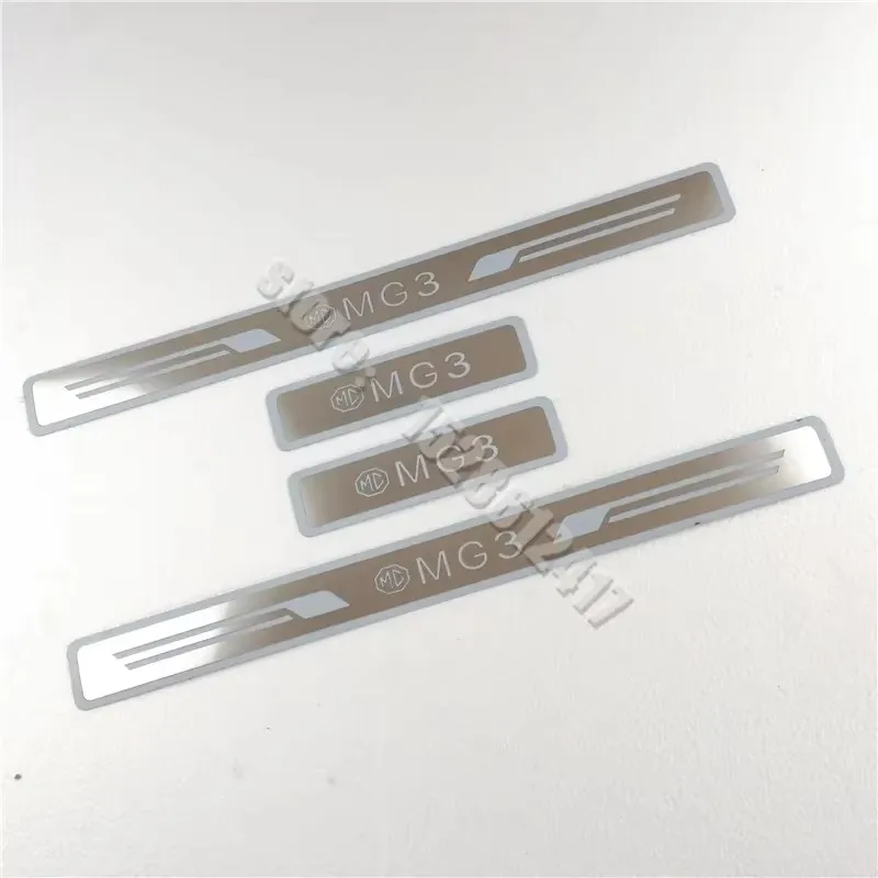 Door Sill Scuff Plate Trim Threshold Pedal Entry Guards Protector for MG MG3 MG4 MG5 Car Accessories