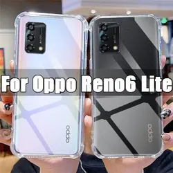 Ultra-Clear Shockproof Phone Case - TPU Transparent, Anti-Scratch Cover for Oppo Reno6 Lite (Clear)