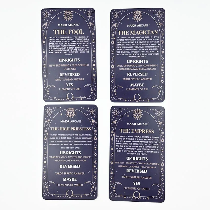Radiant Wisdom Tarot Cards  12x7cm, 78-Cards Games No Manual 3