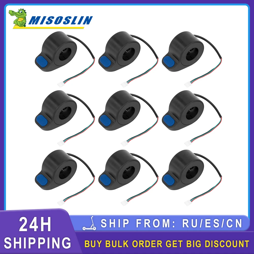 9Pcs Scooter Elettrico Speed Dial Thumb Throttle Speed Control Per Xiaomi Mi 3 Blue Rubber Button Thumb Accelerator Repair Parts