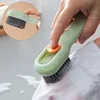 1pcs Shoes Brush Automatic Liquid Discharge Multifunction Press Out Shoes Cleaner Soft Bristles Clothes Brushes Cleaning Tool 5