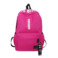 Sac à dos d'étudiant léger à la mode, Logo personnalisable, sac à double épaule décontracté, sangle d'épaule en Arc, doublure en Polyester Oxford 4