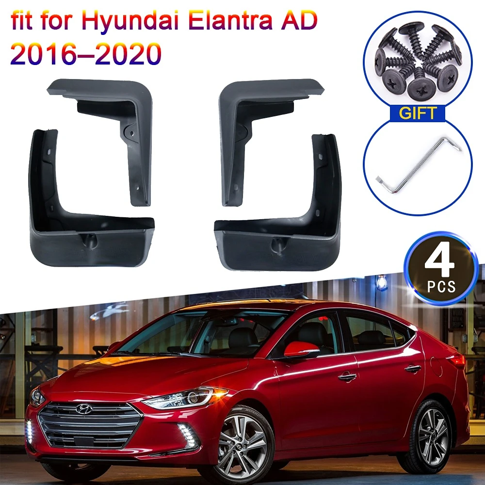 4x for Hyundai Elantra 2016 2017 2018 2019 2020 AD Avante Mud Flaps