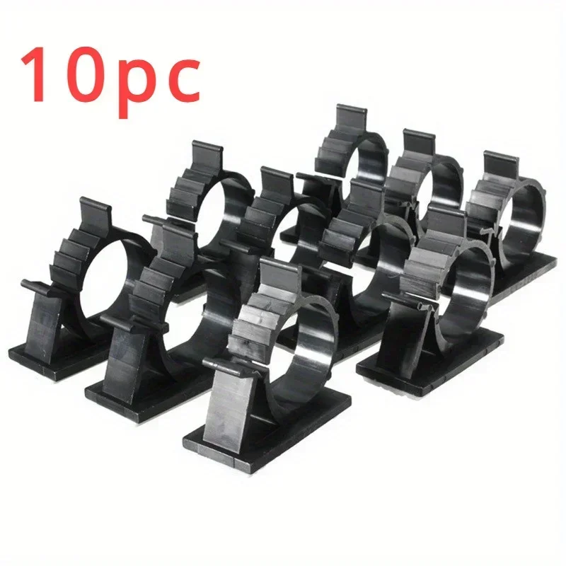5/10PCS Nylon Adhesive-backed Adjustable Wiring Fixing Seat Plastic Cable Clip Adhesive-backed Wiring Buckle Wiring Fixing Clip