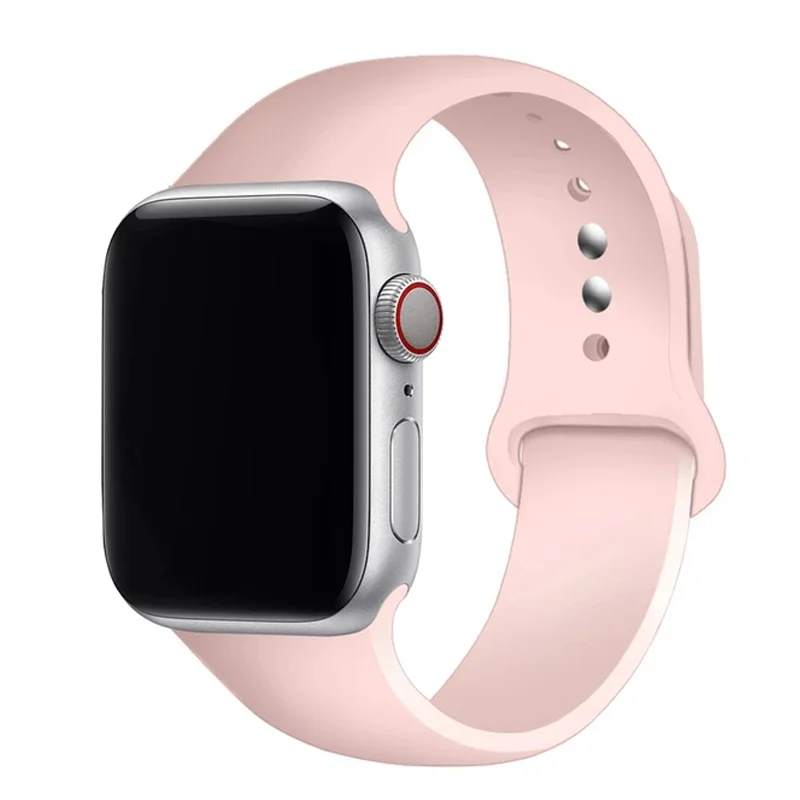 

Ремешок спортивный для apple watch band Ultra 2, силиконовый браслет для iwatch series 9 8 7 6 5 4 SE, 49 мм 44 мм 40 мм 41 мм 45 мм 38 мм 42 мм