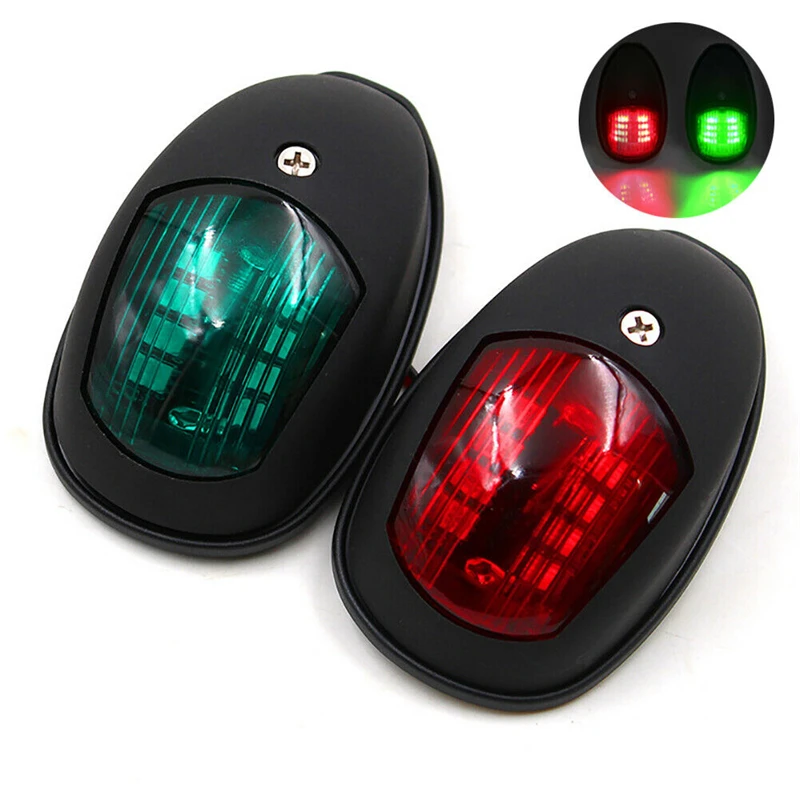 

2Pcs LED Boat Navigation Lights Signal Warning Lamp Boat Bow Light Marine Boat Navigation Lamp for Pontoon Skeeter Power Skiff