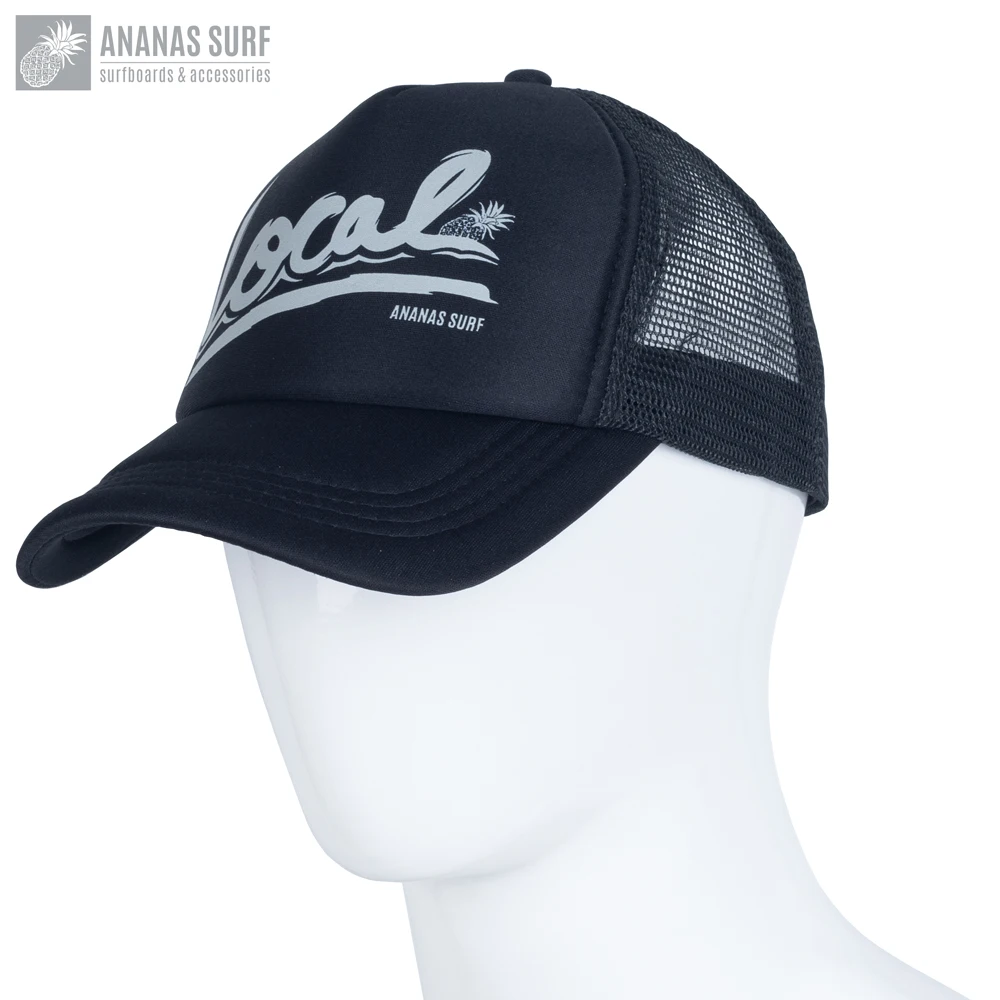 Ananas Surf Beach Cap Snapback With Mesh Foam Brim Kite Surf Water Sport Sun Hats Men Women Trucker Caps Boys Girls Not Sink