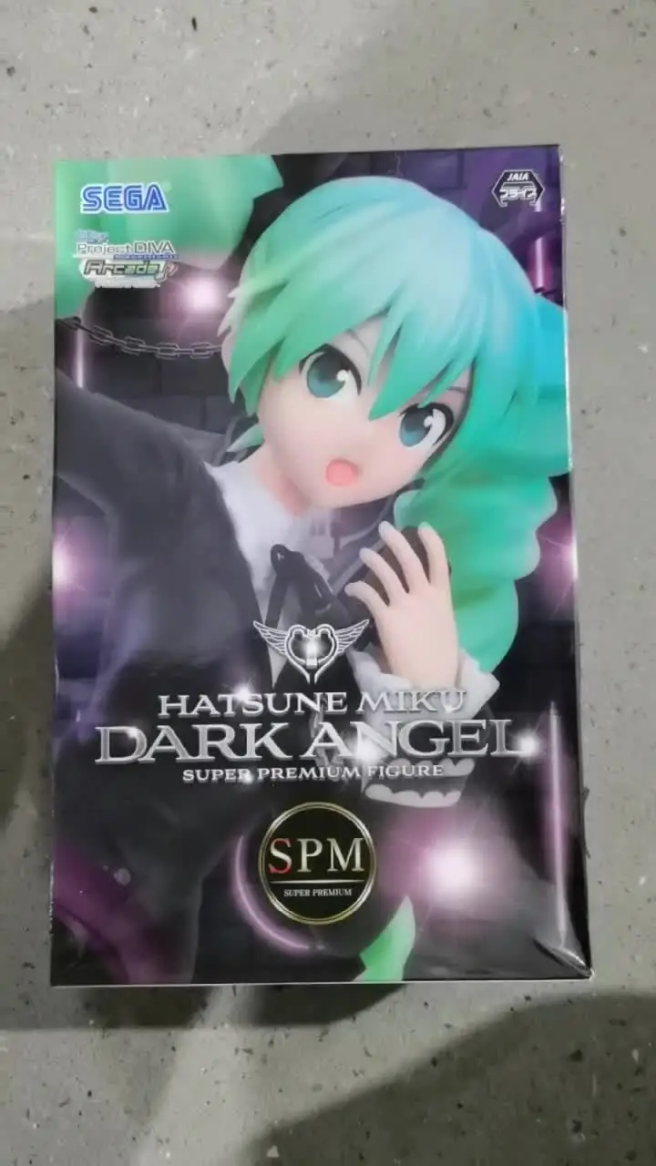 В наличии SEGA SPM Hatsune Miku Project DIVA Arcade Future Tone DARK ANGEL PVC 23CM Аниме Фигурки Модель игрушки