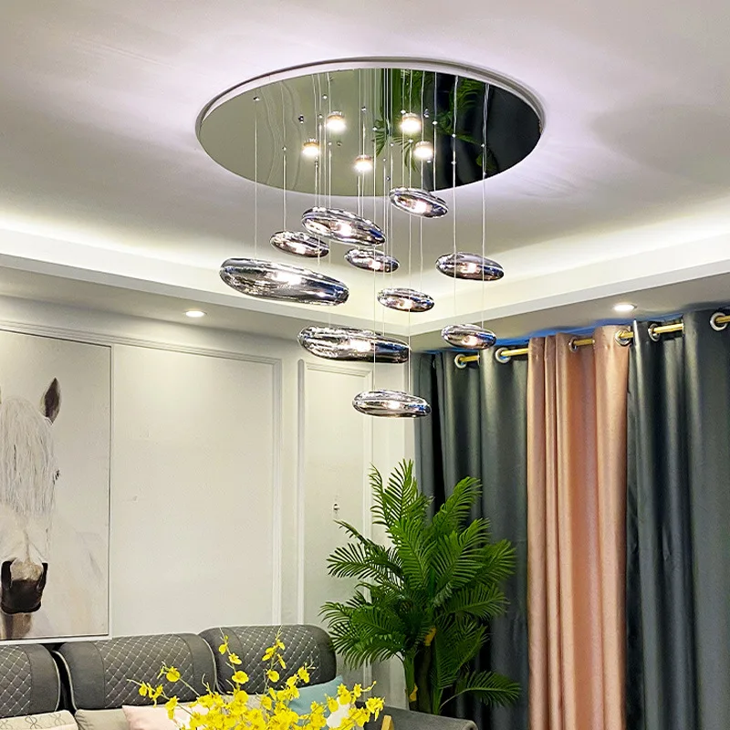 

Modern Cobblestone Led Ceiling Lights for Living Room Dining Bedroom Led Ceiling Chandeliers Lighting Home Decor Lustre Fixtures