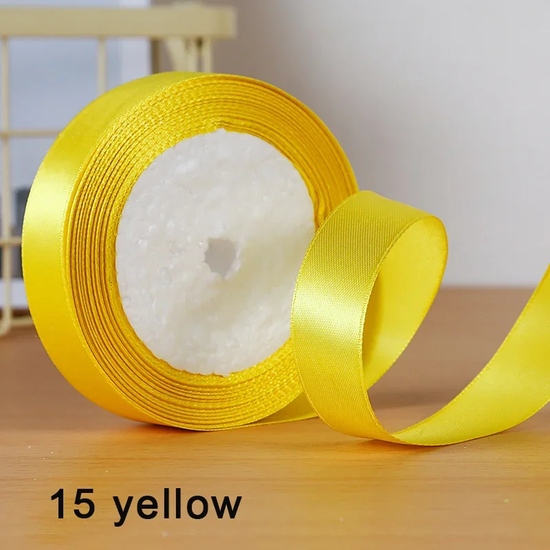Vibrant Satin Ribbon Collection - 25 Yards, 30 Colors, Double-Faced, 6-25mm Wide for Crafts, Bows, and Gift Wrapping