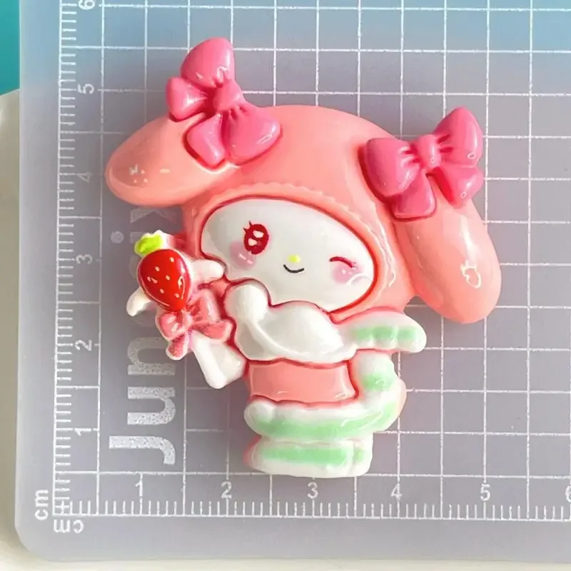 참 산리오 헬로 키티 송진 액세서리, 스크랩북 DIY 전화 케이스, 쥬얼리 머리핀 공예 장식 장난감, 대형 사이즈 2 개