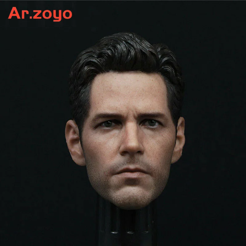 

1/6 Man Head Paul Rudd Sculpt Carving Model PVC 2.0 For Action Figure Doll Body Collection