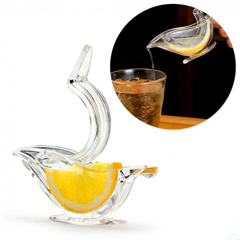 Manual Juice Squeezer Acrylic Lemon Clip Hand Pressure Juicer Pomegranate Orange Lemon Sugar Juice Kitchen Bar Fruit Tool