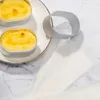 10pcs Stainless Steel Cheesecake Mold Single-sided Oval Mousse Circle Cookie Cutting Mold Kitchen Small Oven Baking Tool 6
