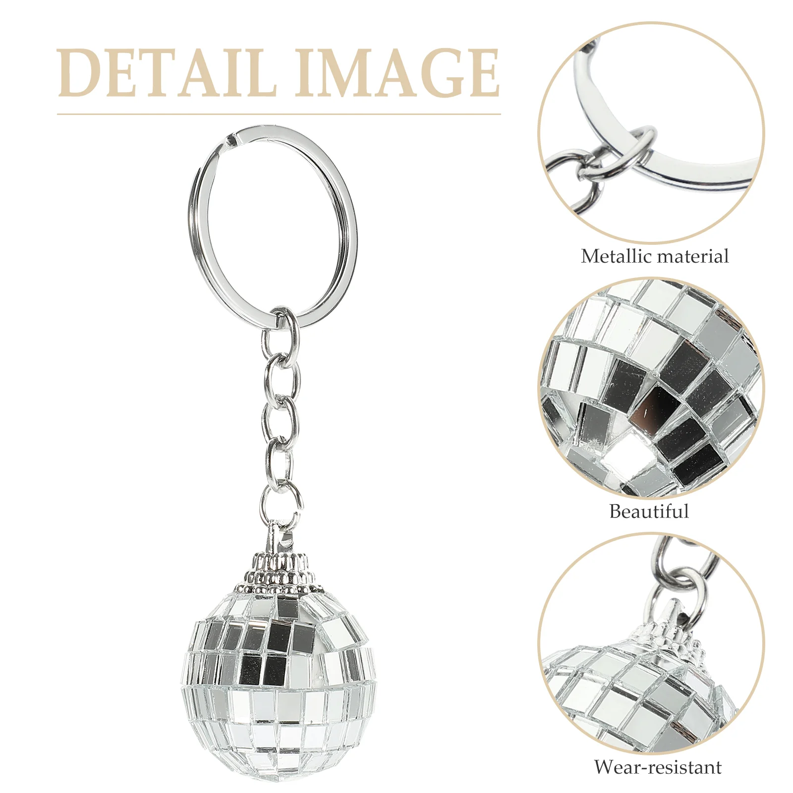 Bag Supply Keychain Decor Hanging Small Gift Disco Ball Ornament Plastic Multi-function Child