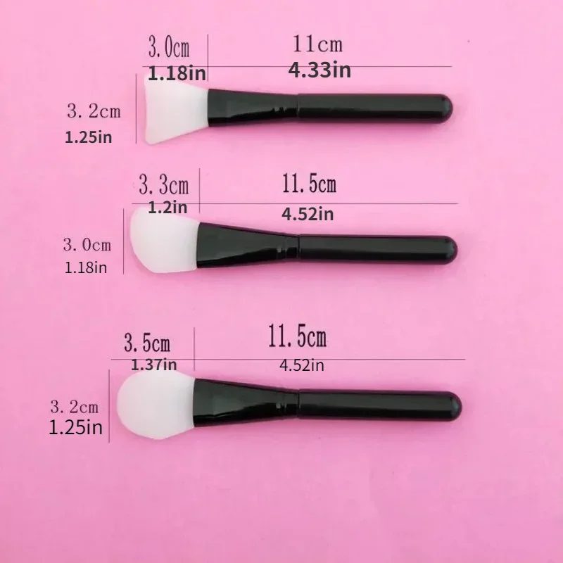1pc Silicone Mask Brush, Makeup Beauty Brush Handle Diy Soft Head Mask Stick Adjustment Stick Soft Facial Mask Face Care Tool 3