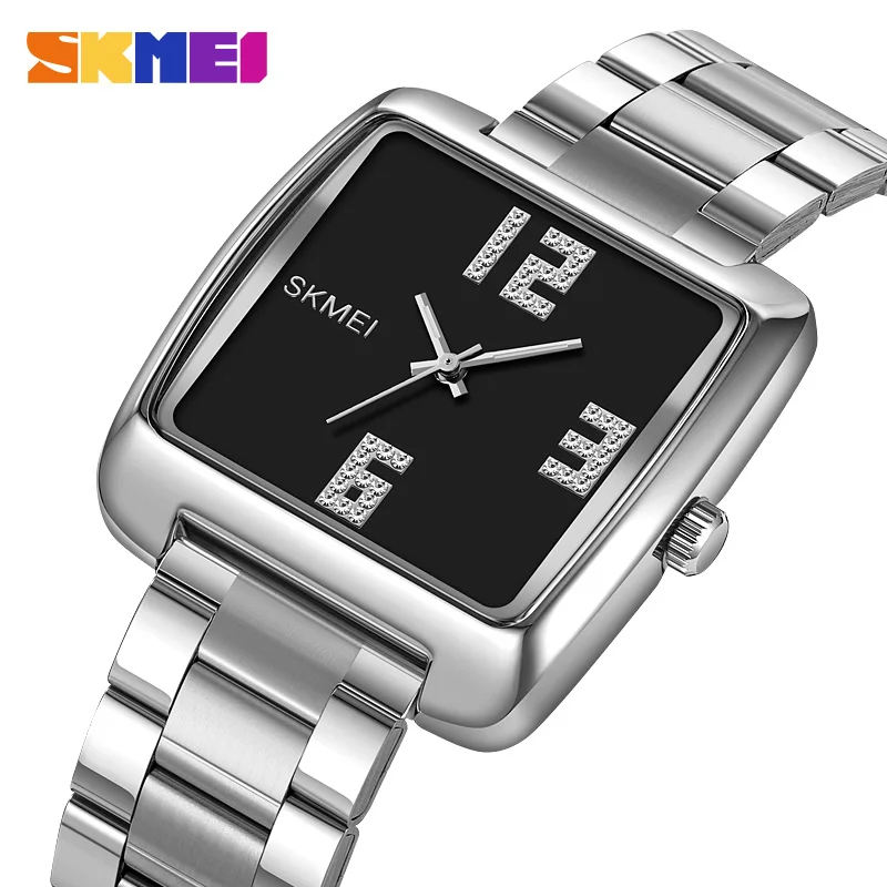 

SKMEI Luxury Stainless Steel Wristwatches Mens Fashion Japan movement Quartz Watch Male 30M Waterproof Clcok reloj hombre