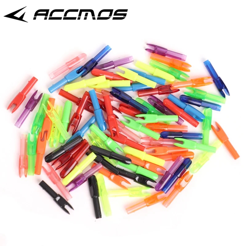 Arrow Nocks 50 Pack 1/4 Inch Plastic - Replacement Nocks For 6.2mm