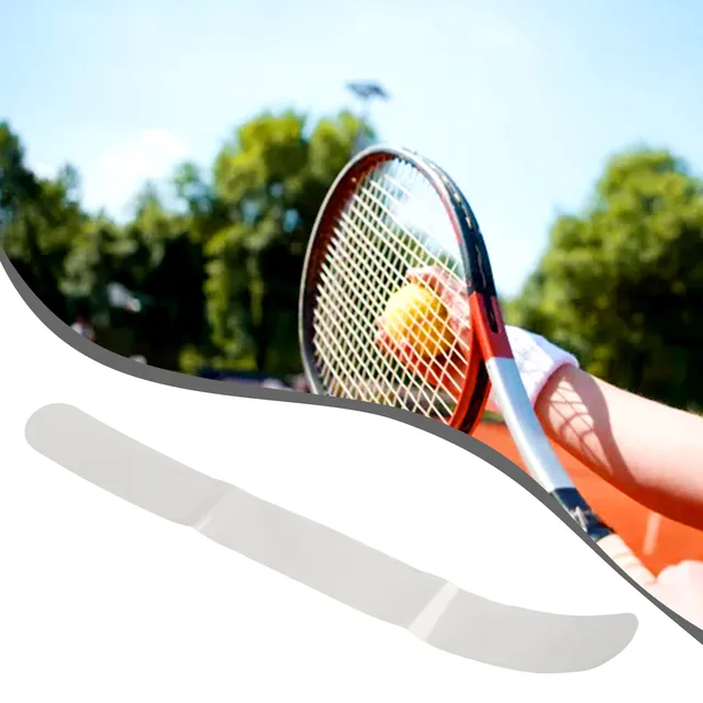 1PC Tennis Racket Paddle Protection Tape 37x3.5x0.66cm Transparent Reduce Friction Sticker TPU Badminton Racquet Tapes For Sport 5