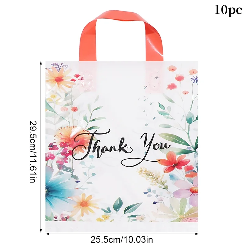 Tenare Floral Thank You Gift Bags, 12 X 15 Inch Thank You Retail