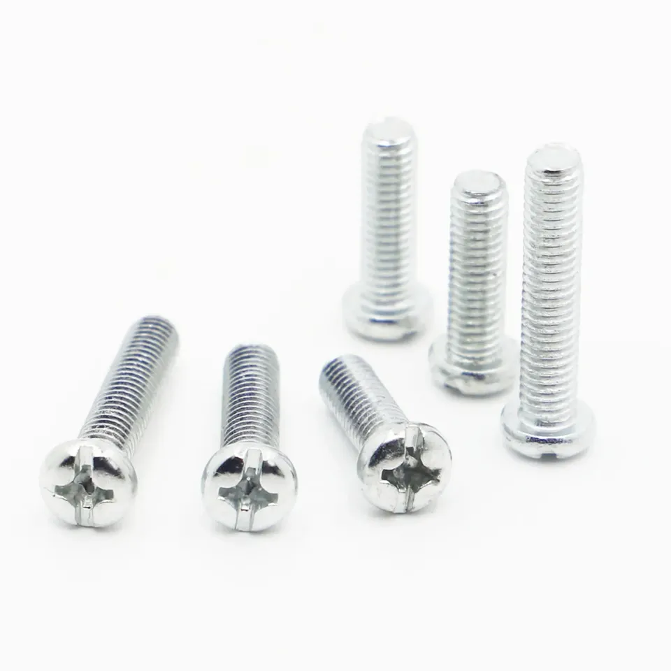 M3 M4 M5 M6 DIN7985 Black Carbon Steel Cross Recessed Pan Head Machine Screw Phillips TV Bolts 10-20pcs  PM Screws