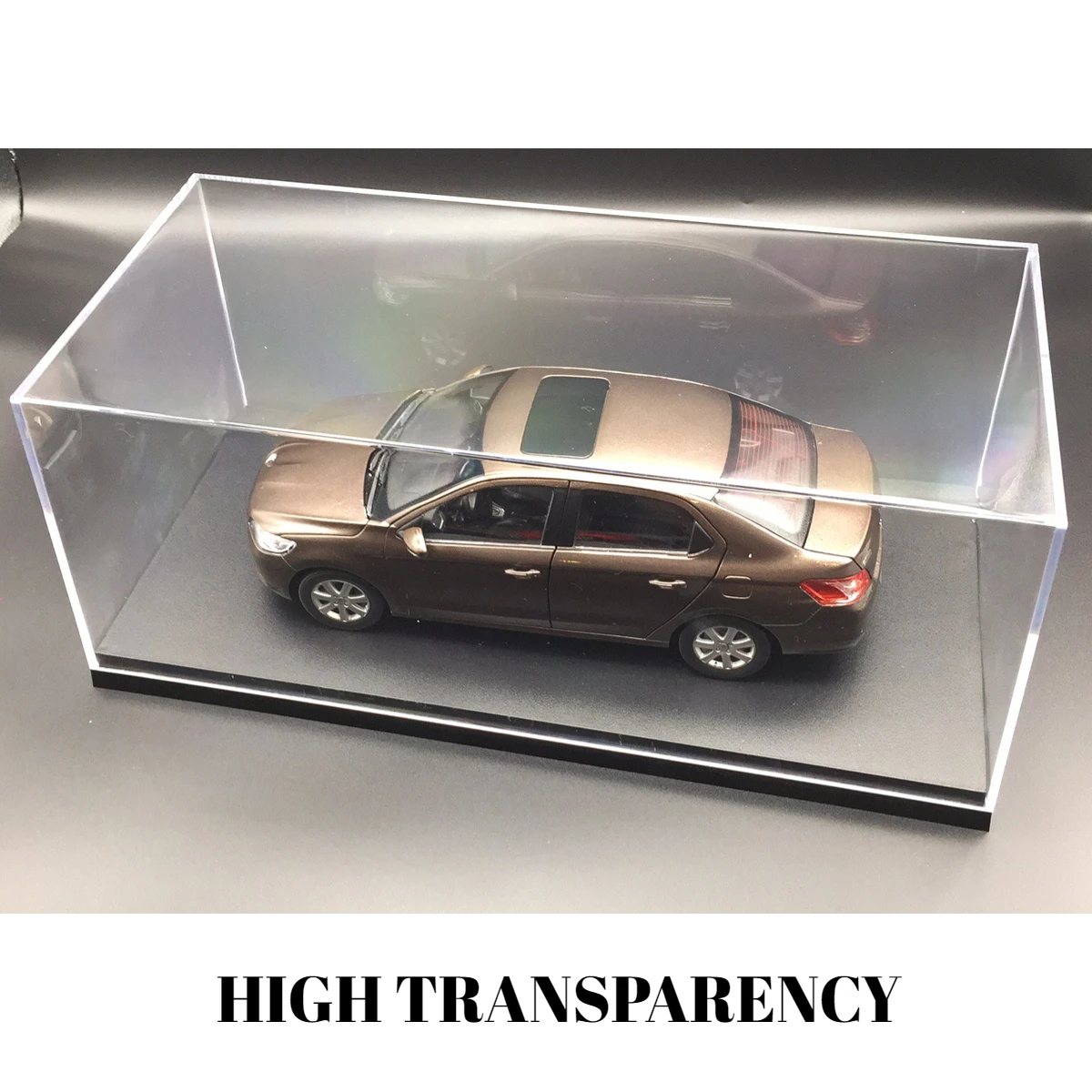 Scale 1:24 1:18 Car Model Display Case Transparent Acrylic Dust Proof Hard Cover PVC Box for Figure Collectible Miniature
