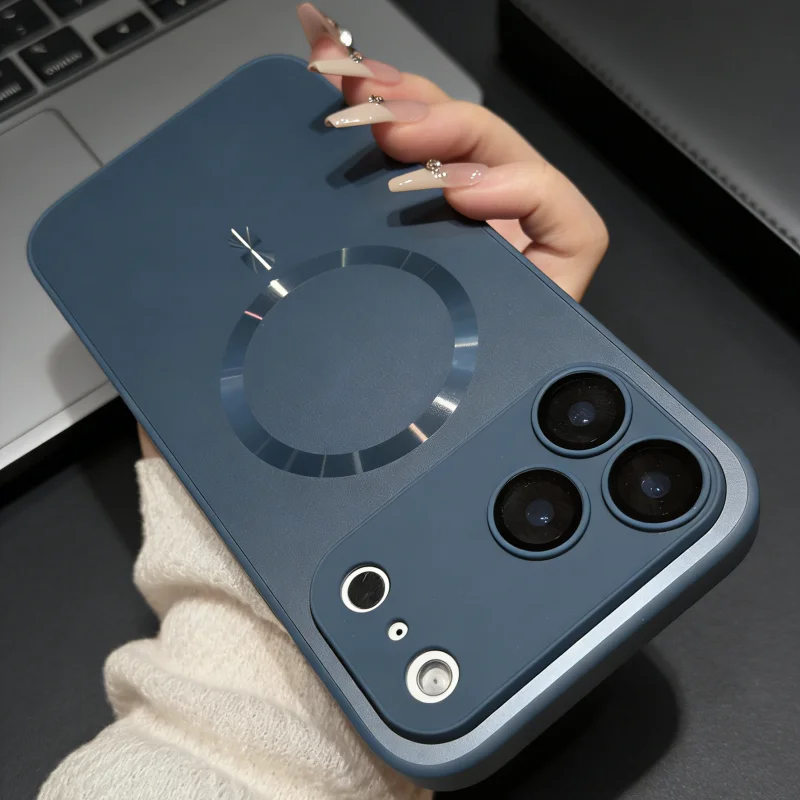 Luxurious Metallic Nano Frosted Wireless Charging Phone Case Cover