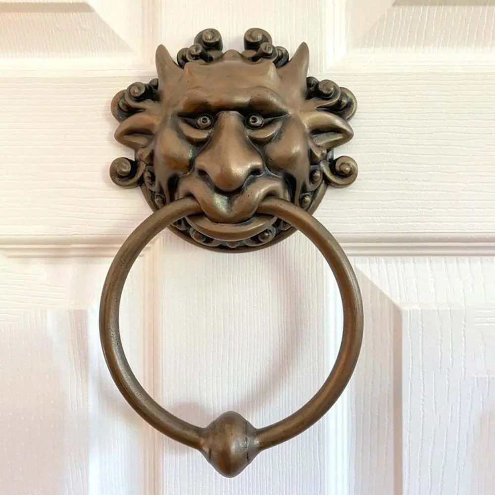 Practical Vintage Mouth Gate Handle Resin Vivid Door Handle Dragon Wall Hanging Door Knocker Craft Gift
