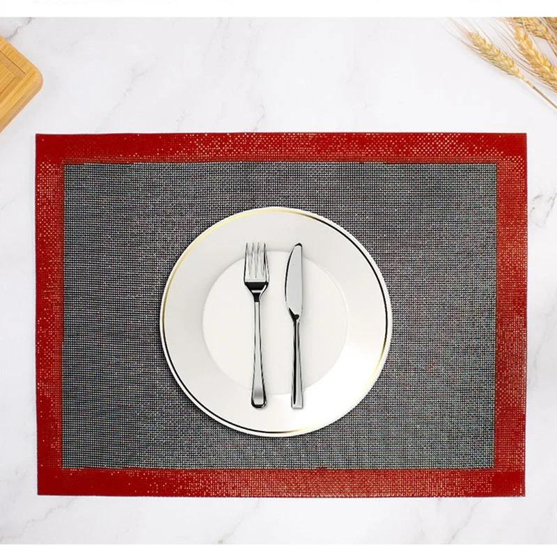 40x60cm Silicone Double Sided Printing Baking Mat Non Stick Pastry Oven Cake Baking Perforated Sheet Liner Pastry Mat