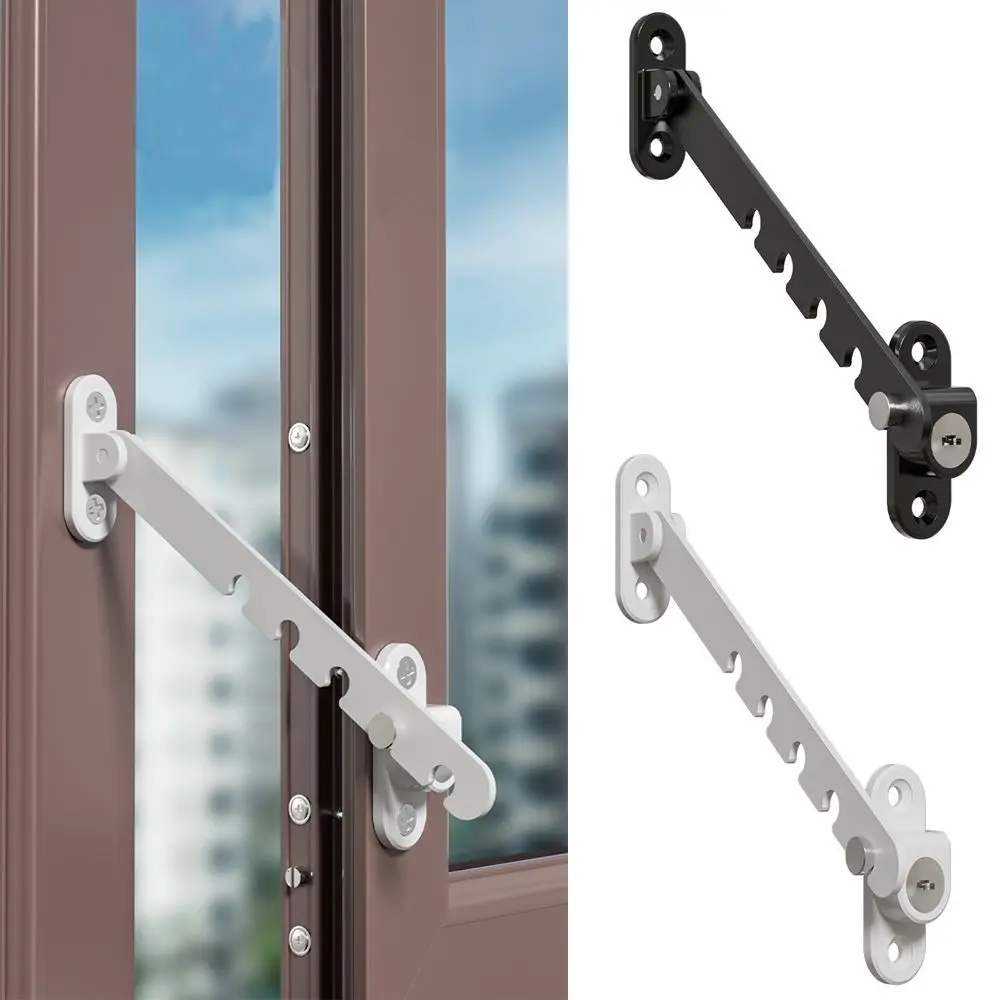 Metal Window Lock Windproof Security Stopper for Child Safety